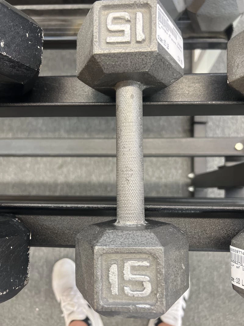 Shipping Included - Used Cap 15 Lb Dumbbells Exercise And Fitness