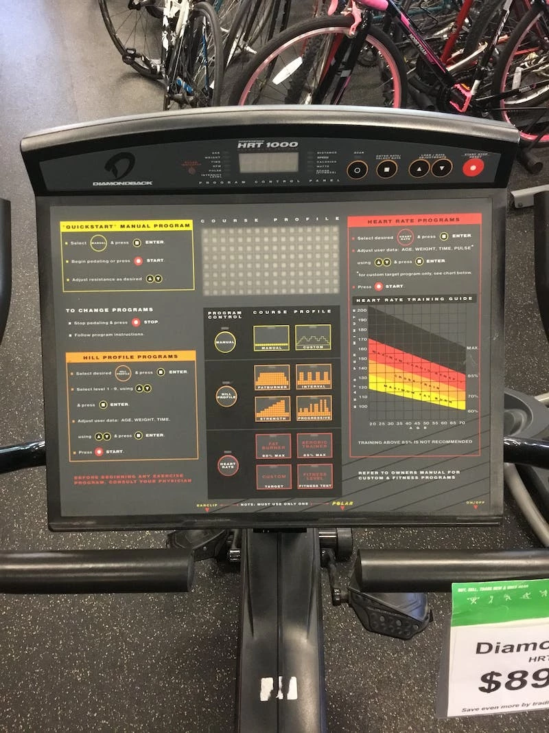 Shipping Included - *Other Brand Used DIAMONDBACK HRT 1000 Magnet Stationary Bikes Exercise & Fitness - Image 3