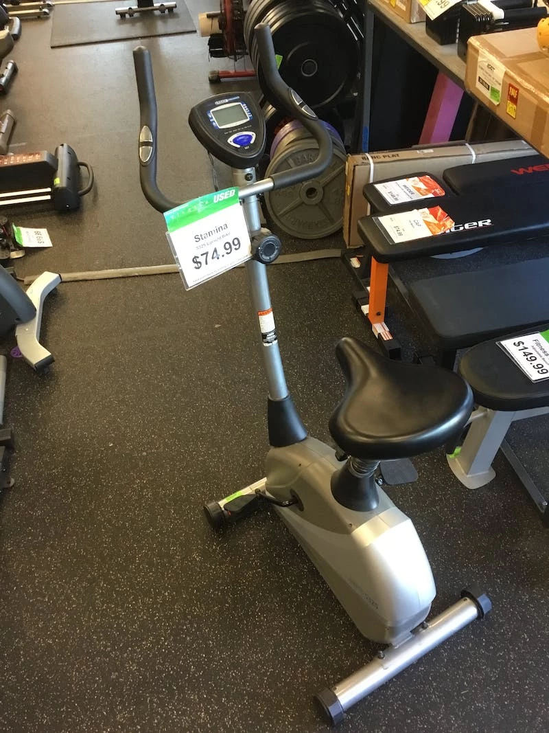 On Sale - *Other Brand Used UPRIGHT BIKE Manual Stationary Bikes Exercise & Fitness