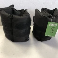 Free Shipping - *Other Brand Used 20LB Ankle Weights (Pair) Exercise And Fitness Black