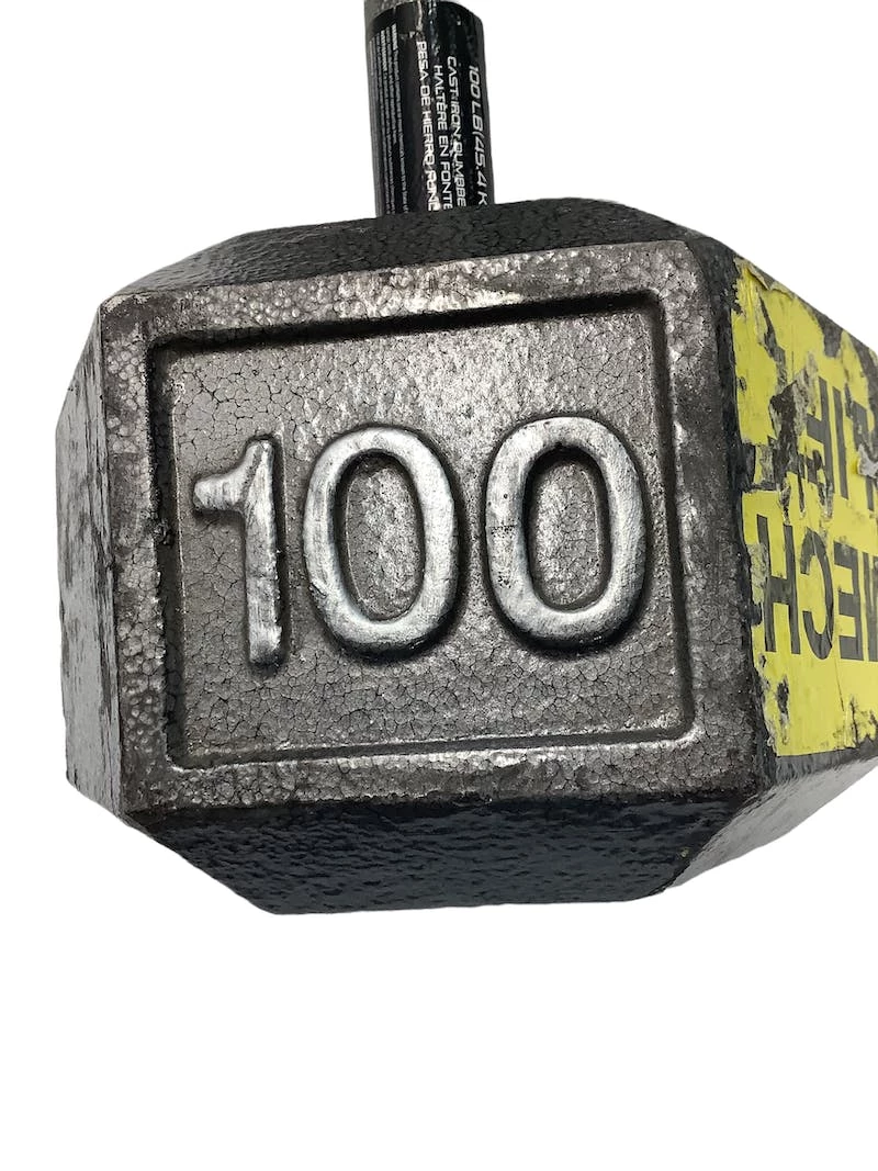 Free Shipping - *Other Brand Used 100 Lb Dumbbells - Image 2