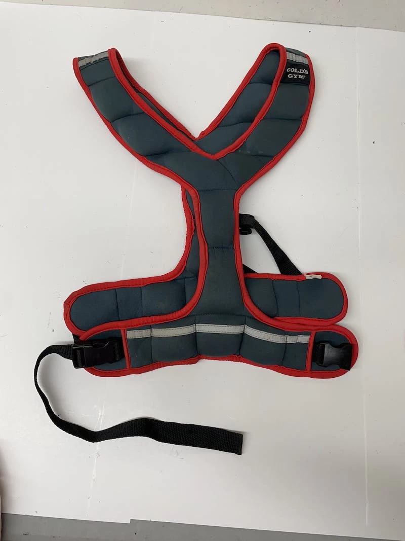 On Sale - Used Golds Gym 8lb Weighted Vest Exercise & Fitness Grey