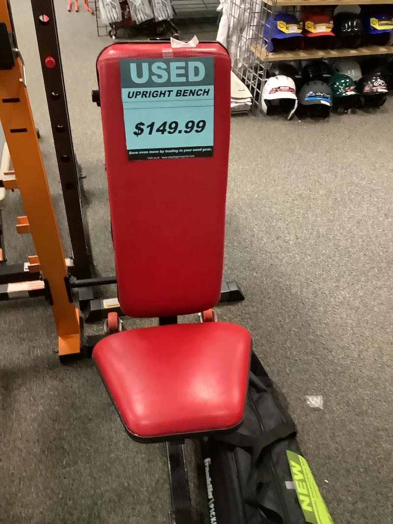 Best Price - *Other Brand Used UPRIGHT BENCH Benches Exercise And Fitness