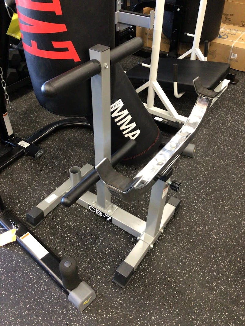 The Surprise Price - Used Valor Fitness CB-7 CURL STATION STAND W/ PLATE STORAGE Weight Stands Exercise & Fitness