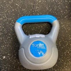 Discount - Used Tone Fitness 10 Lb Kettlebells Grey