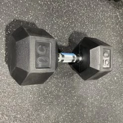 On Sale - *Other Brand Used 50 Lb Rubber Hex Dumbbell Dumbbells