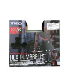 Free Shipping - Used TKO 10 Lb Dumbbells Exercise & Fitness