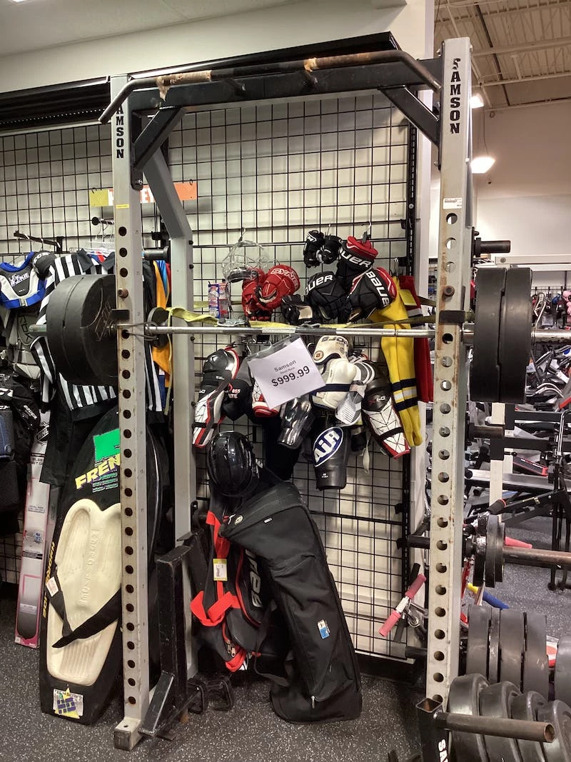 The Surprise Price - *Other Brand Used SAMSON HALF RACK Home Gyms Exercise & Fitness