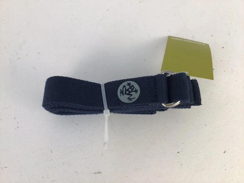Free Shipping - *Other Brand Used MANDUKA YOGA STRAP Yoga Products Navy Blue