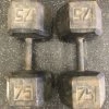 On Sale - Used *Other Brand 75 Lb Dumbbells Exercise & Fitness / Dumbbells