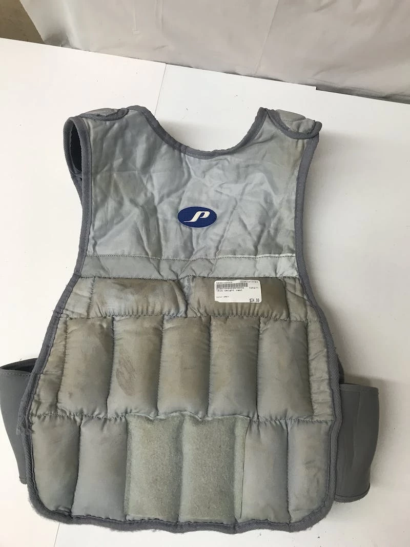 On Sale - *Other Brand Weighted Vest 15 Pounds Exercise & Fitness / Core Training Grey