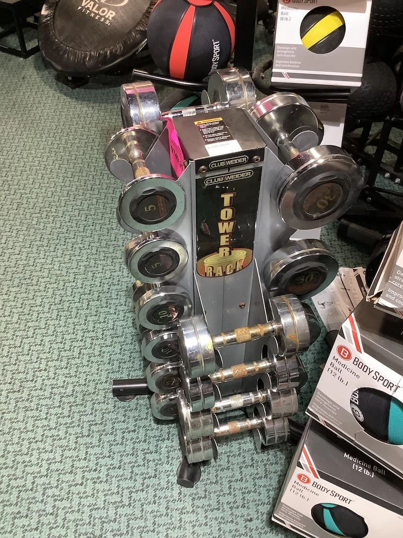 Discount - Used Weider TOWER RACK COMPLETE DB SET Home Gyms - Image 2