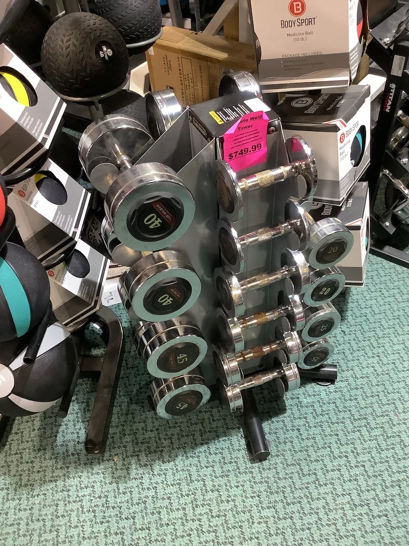 Discount - Used Weider TOWER RACK COMPLETE DB SET Home Gyms - Image 3