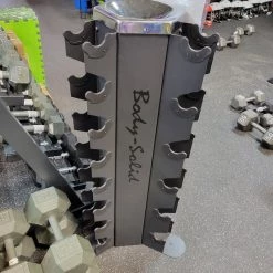 Free Shipping - Used Body Solid VERTICAL DB RACK Weight Stands Exercise & Fitness