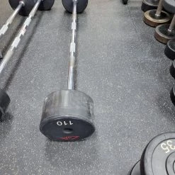 Best Price - *Other Brand Used 110lb Fixed Barbell Exercise & Fitness Accessories