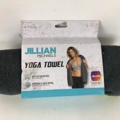 Discount - Used *Other Brand JILLIAN MICHAELS MICROFIBER YOGA TOWEL Yoga Products Exercise & Fitness Grey