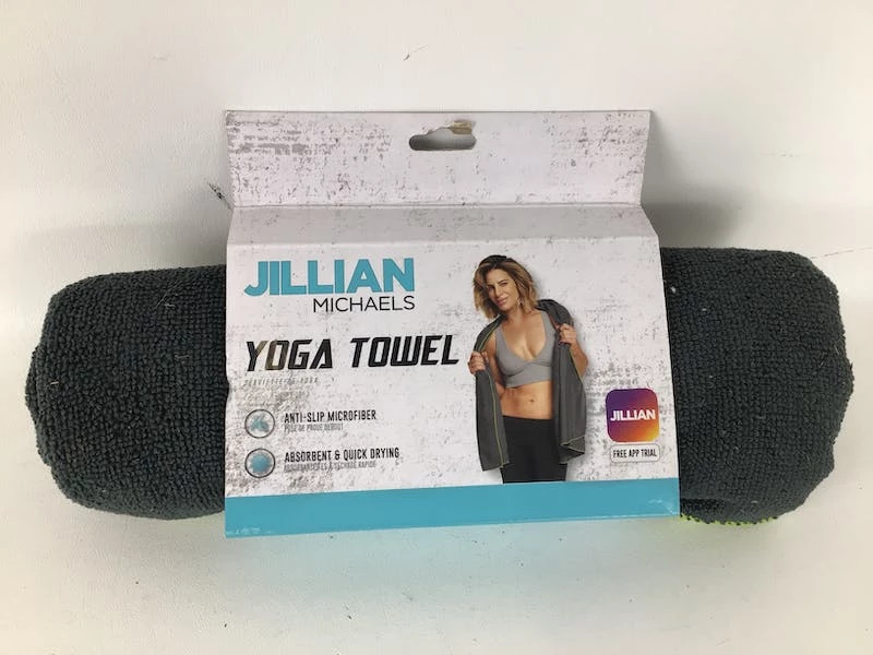 Discount - Used *Other Brand JILLIAN MICHAELS MICROFIBER YOGA TOWEL Yoga Products Exercise & Fitness Grey