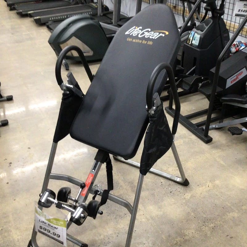 On Sale - Used *Other Brand LIFE GEAR INVERSION TABLE Inversion Tables Exercise & Fitness Black