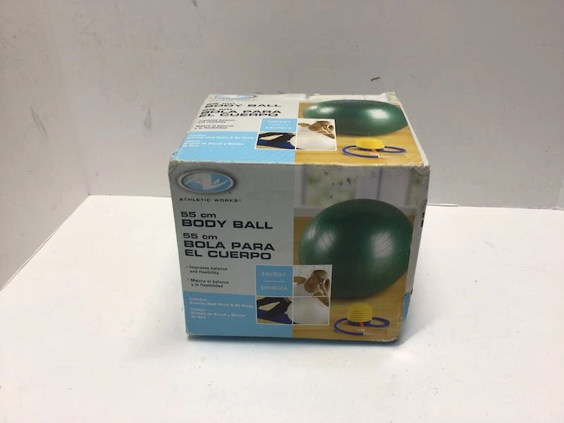 Shipping Included - *Other Brand Used Athletic Works Body Ball 55 Cm Exercise & Fitness / Core Training GREEN