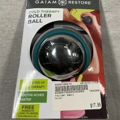 Free Shipping - Gaiam Restore Cold Therapy Roller Ball Exercise & Fitness