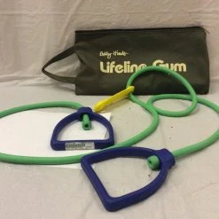 Free Shipping - *Other Brand Used Lifeline Gym Green Bag Of Bands Exercise & Fitness