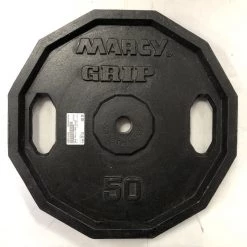 Shipping Included - Used Marcy GRIP PLATE 50 Lb Standard Plate Exercise And Fitness Black