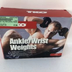 The Surprise Price - Used TKO 5LB ANKLE/WRIST WEIGHTS 5 Lb Exercise And Fitness Accessories Exercise & Fitness Black