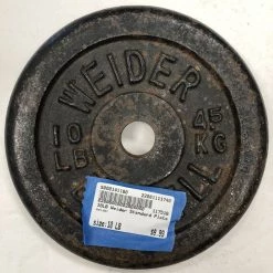 The Surprise Price - Used Weider 10 Lb Standard Plate Exercise And Fitness